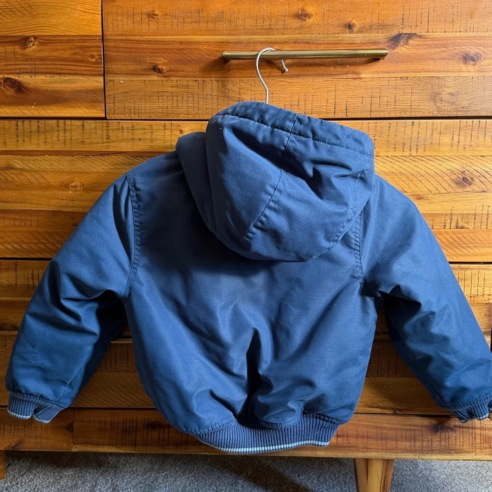 Mini Boden Boy’s Navy Blue Hooded Jacket